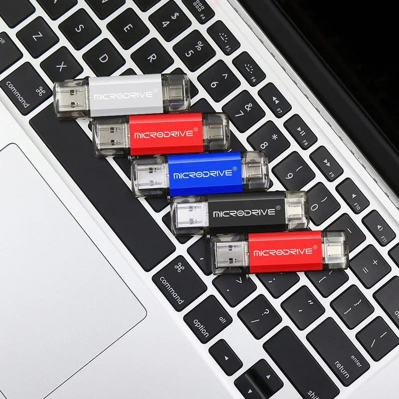 Pendrive 2 em 1 - USB tipo C e OTG