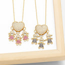 Mother's Necklace with Family Figure 