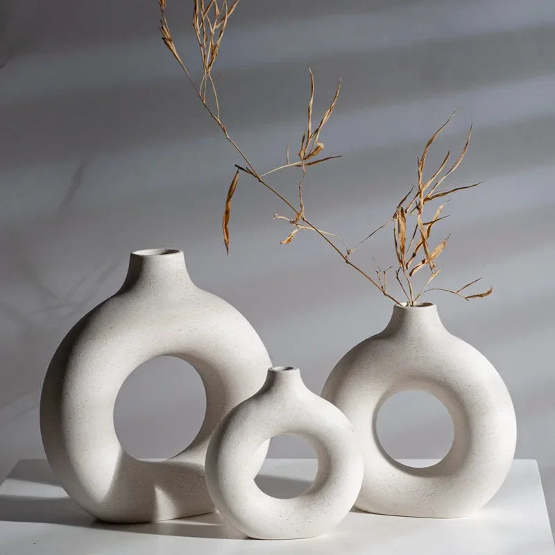 Circular Ceramic Vase 