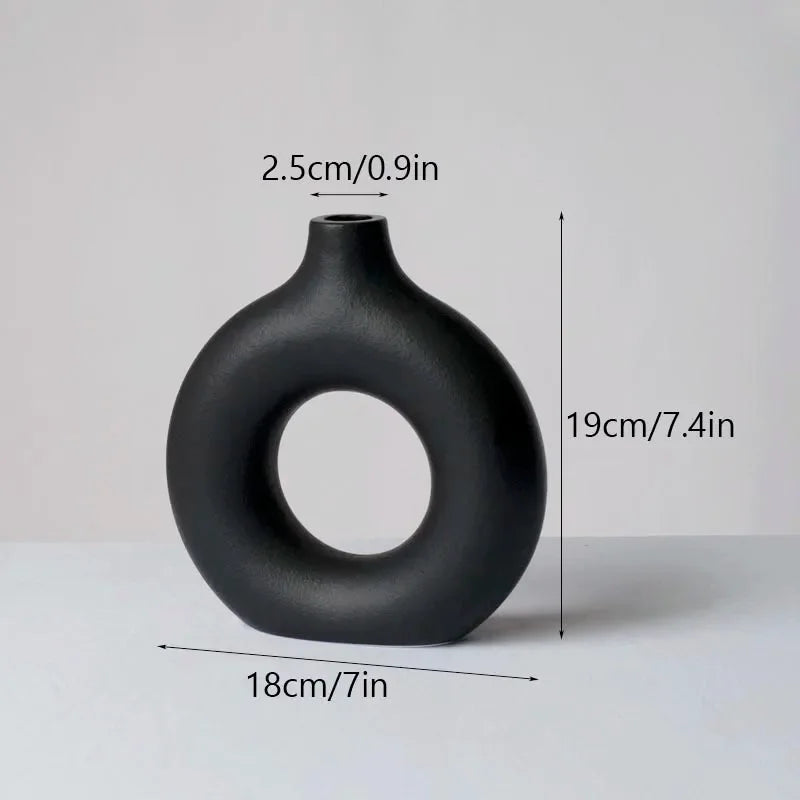 Circular Ceramic Vase 