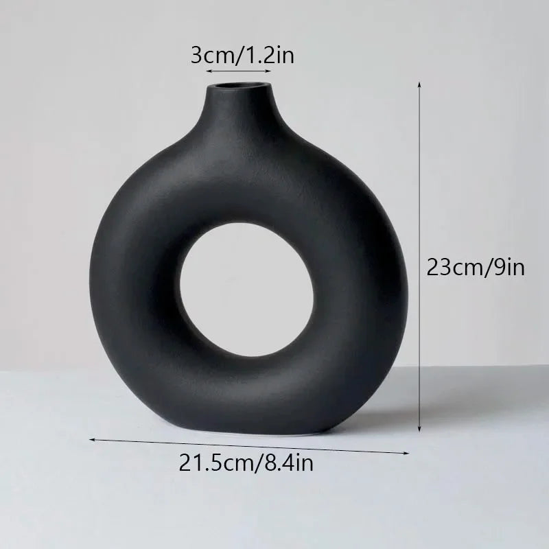Circular Ceramic Vase 