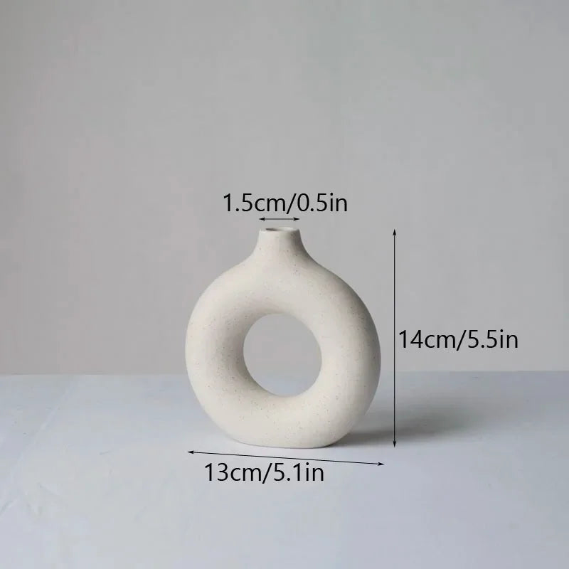 Circular Ceramic Vase 