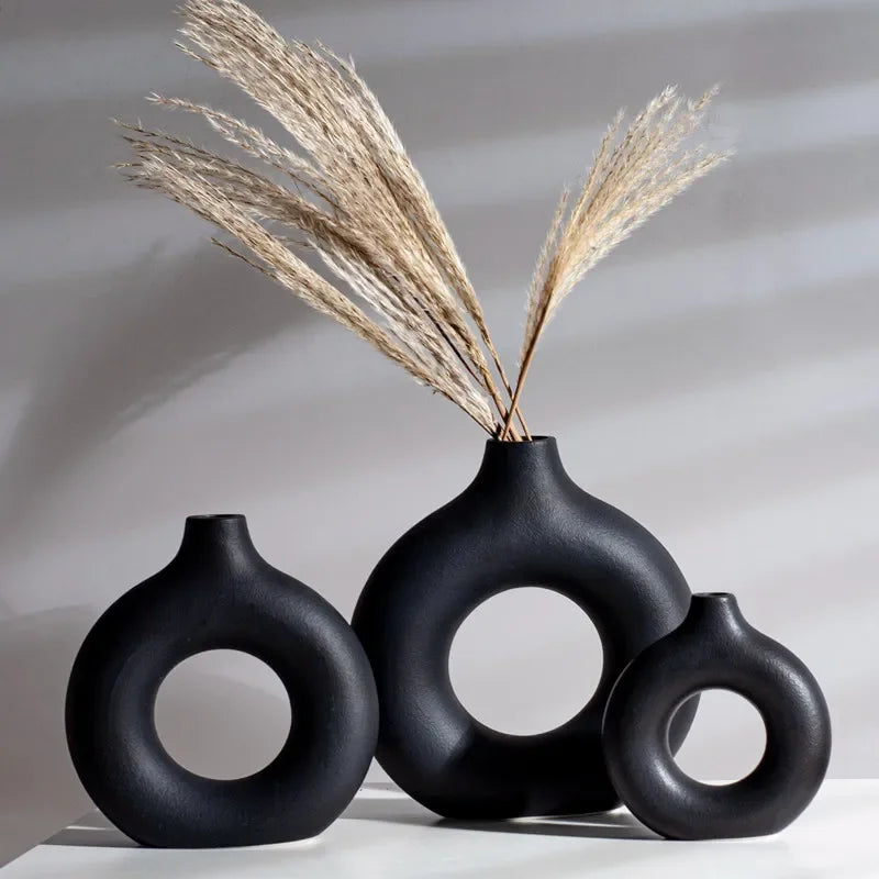 Circular Ceramic Vase 