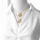 Mother's Necklace with Family Figure 